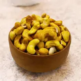 بادام هندی شور ممتاز دستچین 450 گرمی شیشه ای موفاما