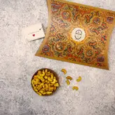 بادام هندی شور ممتاز دستچین 1 کیلویی جعبه بالشتی موفاما