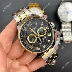 ساعت مچی مردانه کارن 8427 نقره ای-طلایی-مشکی (کورن CURREN) پسرانه زنانه دخترانه هوشمند اسپرت دیجیتال سه موتوره