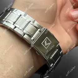 ساعت مچی مردانه کارن 8351 نقره ای-نسکافه ای (کورن CURREN) پسرانه زنانه دخترانه هوشمند اسپرت دیجیتال سه موتوره