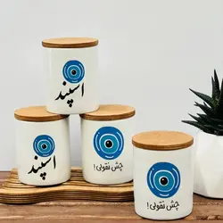 ظرف اسپند تکست دار چشم و نظر