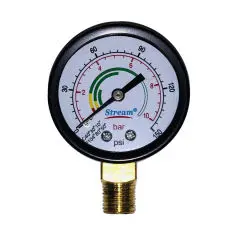 درجه فشار مانومتر گیج پمپ آب stream