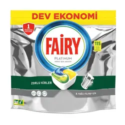 قرص ماشین ظرفشویی فیری مدل Platinum بسته 115 عددی