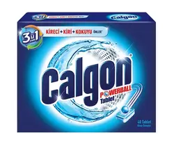 قرص جرم گیر ماشین لباسشویی کالگون مدل 3u1 Powerball بسته 40 عددی کپی