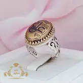 انگشتر نقره مردانه عین علی حکاکی لیزر