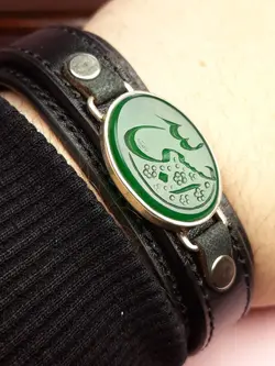 دستبند مردانه چرم حسبی الله