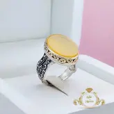 انگشتر عقیق زرد اصل و معدنی