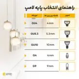 لامپ هالوژن ال ای دی 5 وات مدل CNP پایه GU5.3 بسته 50 عددی