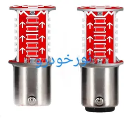 لامپ فندوقی دو کنتاکت قرمز دوحالته رانینگ و چشمک زن بسته 2 عددی