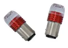 لامپ دو کنتاکت اس ام دیSmd قرمز فلش زن عدسی دار(لنز دار) مناسب برای تمامی خودرو ها ( بسته دو عددی)