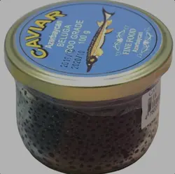 خاویار سیاه بلوگا آذربایجان وزن 100 گرم