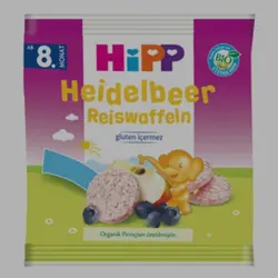 ویفر برنج و سیب بلوبری بدون شیر ارگانیک ۳۰گرم هیپ