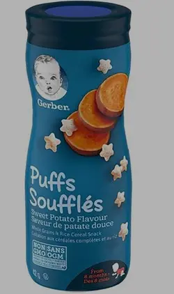 پاف سیب زمینی شیرین گربر Gerber