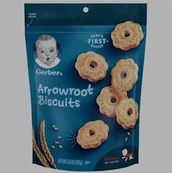 اسنک بیسکویت گربر مدل Arrowroot بالای 10 ماه حجم 155 گرم