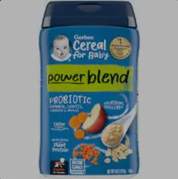 سرلاک بدون شیر مولتی غلات سیب هویج و عدس گربر Gerbr227گرم