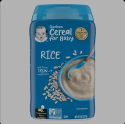 سرلاک برنج بدون شیر 227گرم +4 ماه گربر Gerber