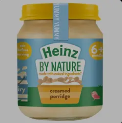 پوره فرنی هاینزheinzخامه ای جو دو سر بالای ۶ ماه ۱۲۰گرمی