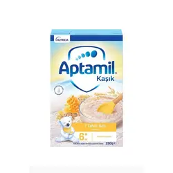 غذای کمکی هفت غله و عسل(بدون شیر) آپتامیل aptamilوزن ۲۵۰گرم