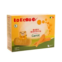 بیسکوییت بدون شیر گندم هویج ۲۰۰گرم لوبللوLobello