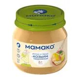 پوره شیر بز با طعم سیب و گلابی برای نوزادن بالای ۶ ماه وزن۸۰گرم