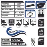 دستگاه دمنده و مکنده کنزاکس مدل KEB-1680