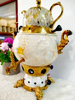 سماور قوری سه‌کاره ترموکوپل‌دار ۶ لیتری هزینه ارسال پس کرایه بامشتری - فروشگاه اینترنتی لیان