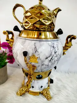 سماور قوری سه‌کاره ترموکوپل‌دار ۶ لیتری هزینه ارسال پس کرایه بامشتری - فروشگاه اینترنتی لیان