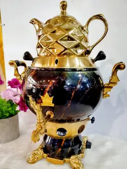 سماور قوری سه‌کاره ترموکوپل‌دار ۶ لیتری هزینه ارسال پس کرایه بامشتری - فروشگاه اینترنتی لیان