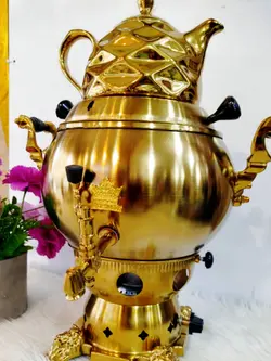 سماور قوری سه‌کاره ترموکوپل‌دار ۶ لیتری هزینه ارسال پس کرایه بامشتری - فروشگاه اینترنتی لیان