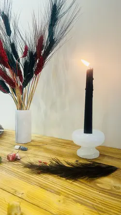 جاشمعی و جاوارمری سنگی مرمر(جا شمعی/جاشمعی) کد محصول ONO50401(هدیه تولد _هدیه روز مادر_ هدیه روز زن-جهیزیه عروس _هدیه منزل نو_ست مدیریتی_هدیه شیک_هدیه ارزان)