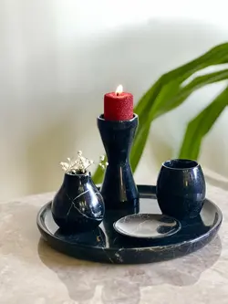 ست شمعدان(جاشمعی/جا شمعی/جاشمعی سنگی) و جاعودی (جا عودی/جاعودی سنگی)و فنجان سنگی(فنجان قهوه خوری/فنجان چایی خوری)-ست تزعینی/ست پذیرایی--سینی سنگی/بشفاب سنگی(سینی و بشقاب)- کد محصول ONO54102(هدیه تولد _هدیه روز مادر_ هدیه روز زن-جهیزیه عروس _هدیه منزل نو_ست مدیریتی_هدیه شیک_هدیه ارزان)