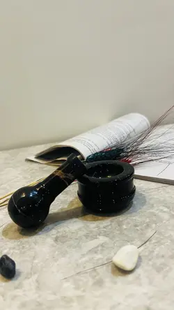 زعفران ساب سنگی مرمریت (هاون سنگی /هاون/هاونگ/هاونگ سنگی )کد محصول Ono10102(هدیه تولد _هدیه روز مادر_ هدیه روز زن-جهیزیه عروس _هدیه منزل نو_ست مدیریتی_هدیه شیک_هدیه ارزان)