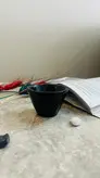 کاپ قهوه /شات قهوه مخروطی سنگی مرمریت مشکی (کاپ قهوه خوری سنگی/ شات قهوه خوری سنگی/ شات )/فنجان قهوه کد محصول Ono8043022