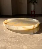 بشقاب سنگی و سینی سنگی (بشقاب میوه خوری/سینی میوه خوری) کد محصول ONO80501 (هدیه تولد _هدیه روز مادر_ هدیه روز زن-جهیزیه عروس _هدیه منزل نو_ست مدیریتی_هدیه شیک_هدیه ارزان)