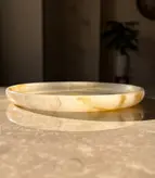 بشقاب سنگی و سینی سنگی (بشقاب میوه خوری/سینی میوه خوری) کد محصول ONO80501 (هدیه تولد _هدیه روز مادر_ هدیه روز زن-جهیزیه عروس _هدیه منزل نو_ست مدیریتی_هدیه شیک_هدیه ارزان)