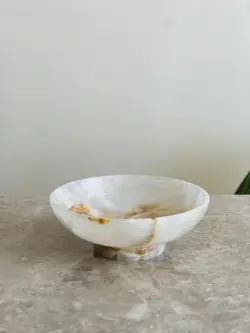ظرف میوه خوری سنگی(بشقاب میوه خوری / کاسه میوه خوری) کد محصول ONO81101 (هدیه تولد _هدیه روز مادر_ هدیه روز زن-جهیزیه عروس _هدیه منزل نو_ست مدیریتی_هدیه شیک_هدیه ارزان)
