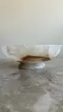 ظرف میوه خوری سنگی(بشقاب میوه خوری / کاسه میوه خوری) کد محصول ONO81101 (هدیه تولد _هدیه روز مادر_ هدیه روز زن-جهیزیه عروس _هدیه منزل نو_ست مدیریتی_هدیه شیک_هدیه ارزان)