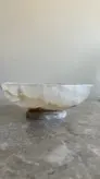 ظرف میوه خوری سنگی(بشقاب میوه خوری / کاسه میوه خوری) کد محصول ONO81101 (هدیه تولد _هدیه روز مادر_ هدیه روز زن-جهیزیه عروس _هدیه منزل نو_ست مدیریتی_هدیه شیک_هدیه ارزان)