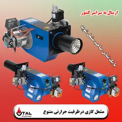 مشعل موتورخانه ، مشعل گازی مدل TG220 اتال مناسب موتورخانه (مشعل سایز 3 تا 5)