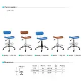 صندلی آزمایشگاهی رکابدار حلقه گرد بدون پشتی (تابوره) آرام گستر مدل دانین