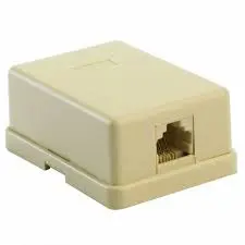 سوکت تلفن (مدل تکی) چسبی روکار