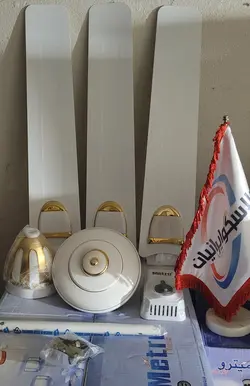 پنکه سقفی مترو کلاسیک وایت گلد هندی اصل ایزو ۹۰۰۱