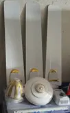 پنکه سقفی مترو کلاسیک وایت گلد هندی اصل ایزو ۹۰۰۱