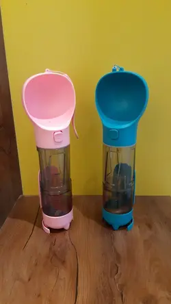 بطری ابخورب داری محفظه غذا و بیلچه و کیسه زباله