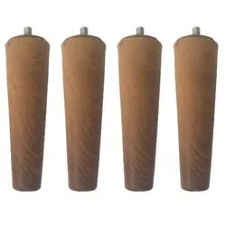 پایه 10 سانتی مجموعه 4 عددی از جنس چوب همراه یراق اتصال