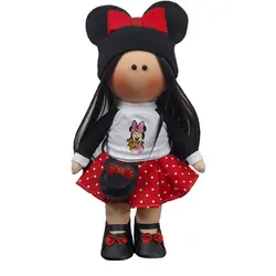 عروسک طرح روسی مدل دختر میکی موس کد D_33 ارتفاع 30 سانتیمتر