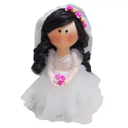 عروسک طرح روسی مدل عروس کد dg01 ارتفاع 30 سانتی متر