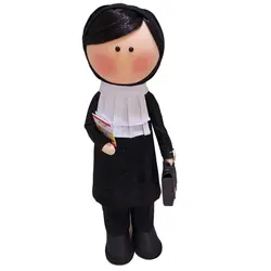 عروسک مدل روسی طرح خانم وکیل کد dg-101 ارتفاع 38 سانتی متر