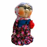 عروسک طرح روسی مدل ننه سرما کد D-4 ارتفاع 35 سانتی متر