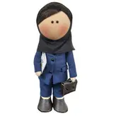 عروسک طرح روسی مدل معلم کد D-2 ارتفاع 30 سانتی متر